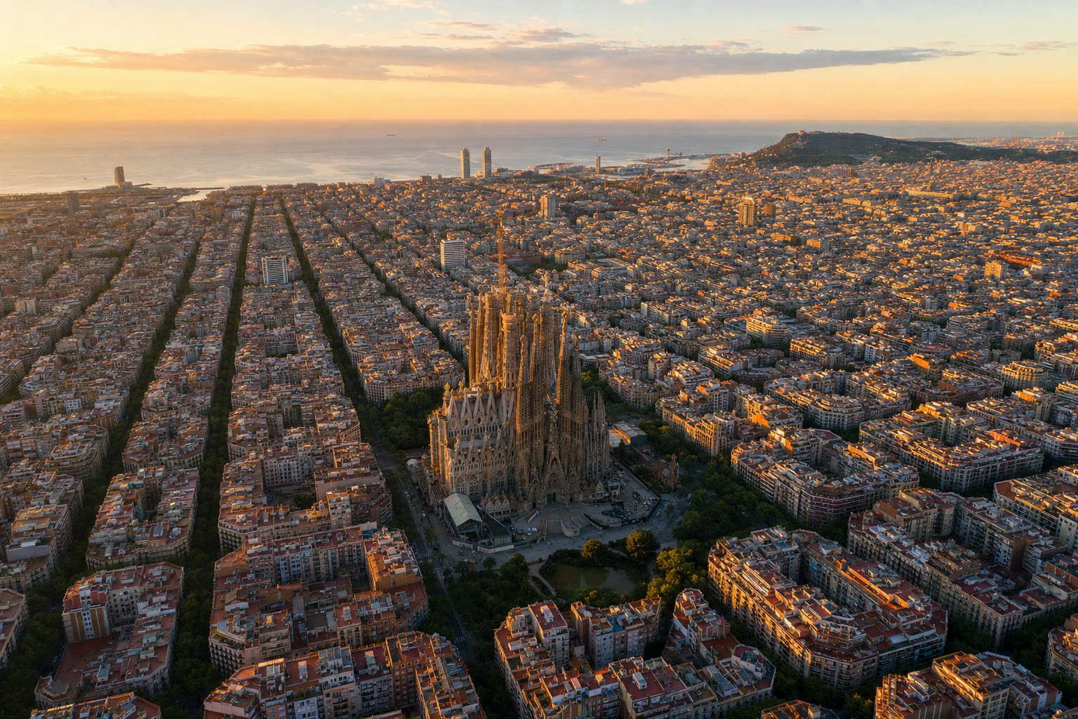 Barcelona ter illustratie