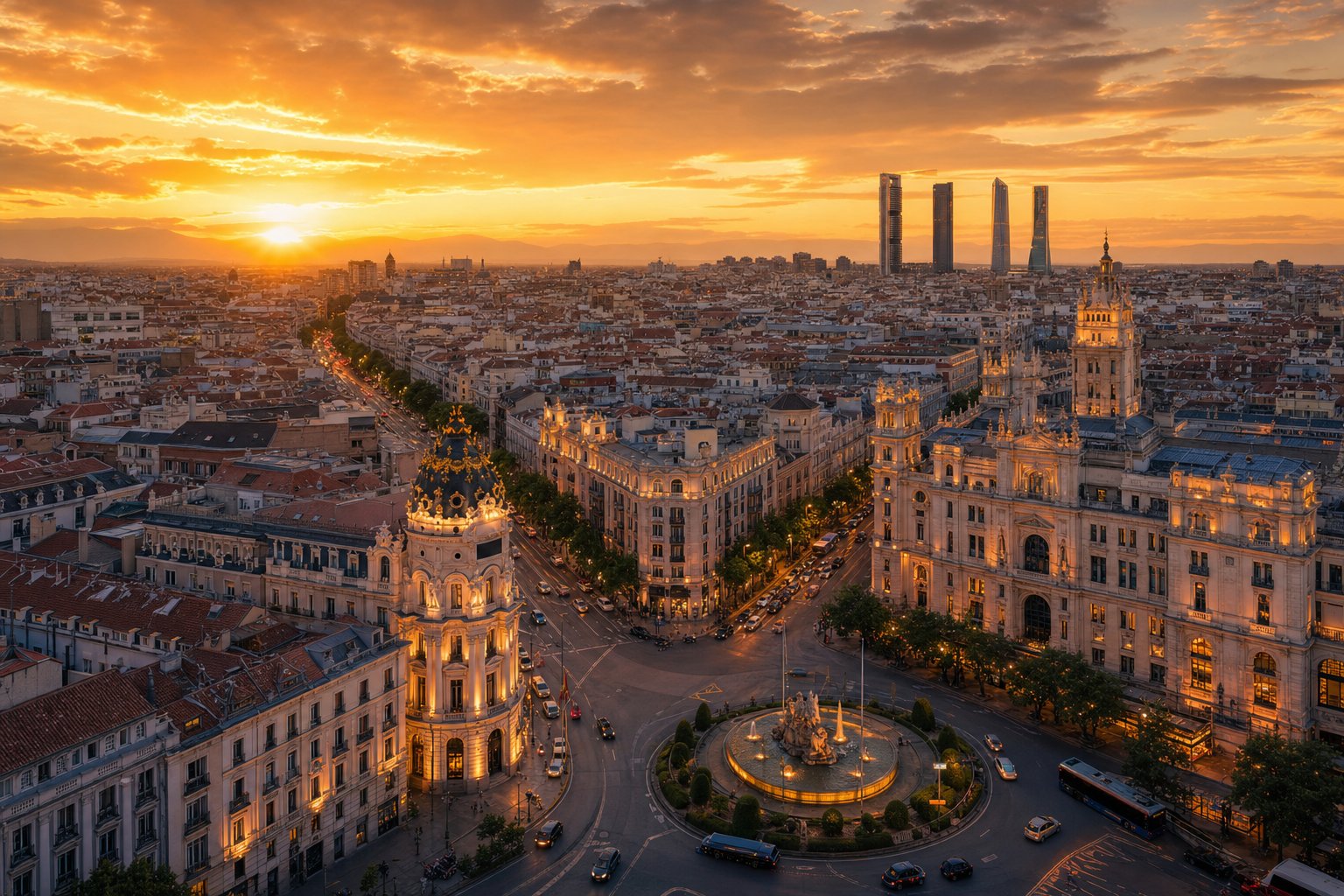 Madrid ter illustratie