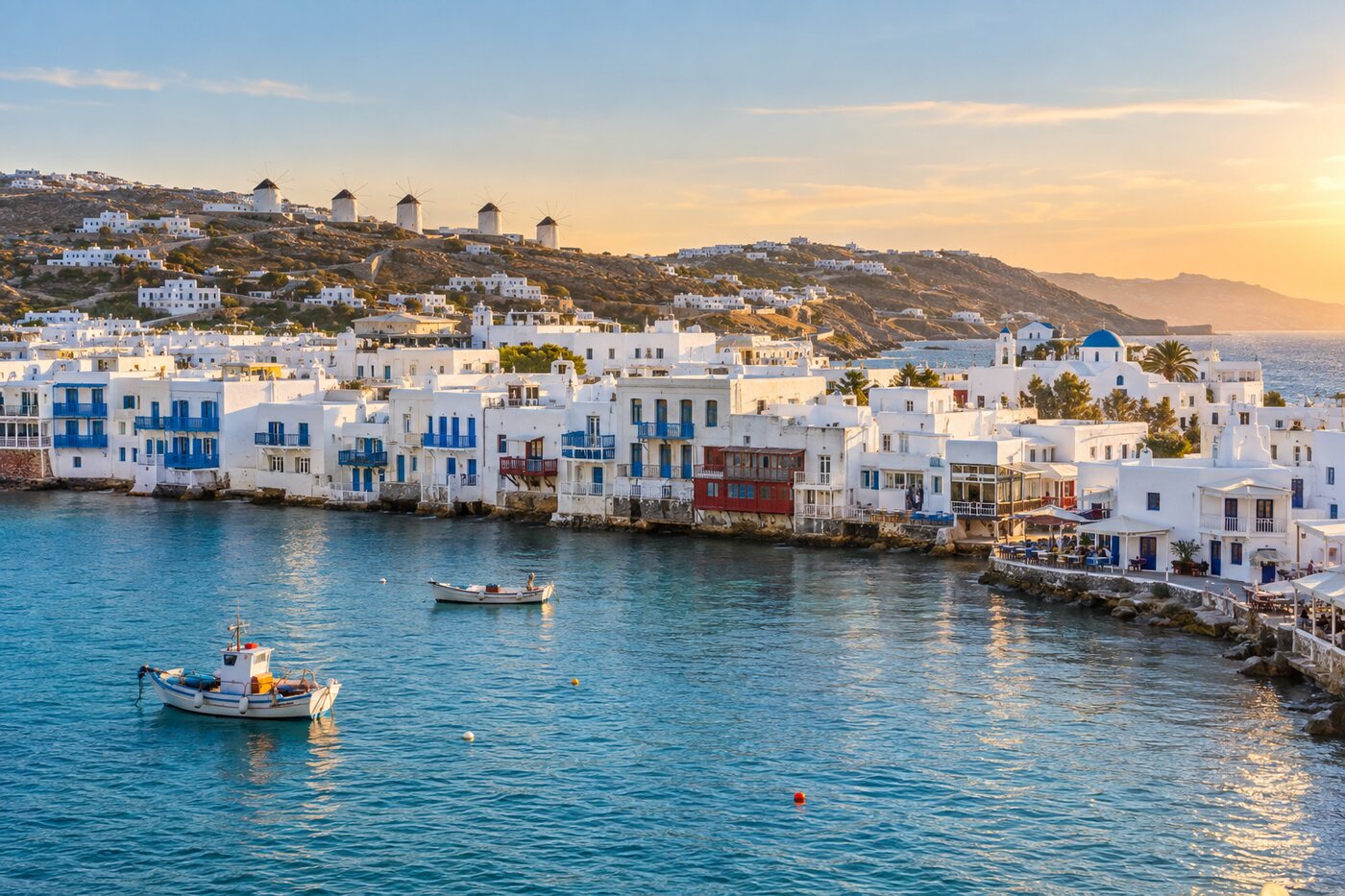 Mykonos ter illustratie