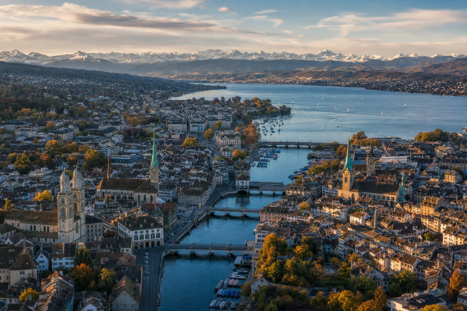 Zürich ter illustratie